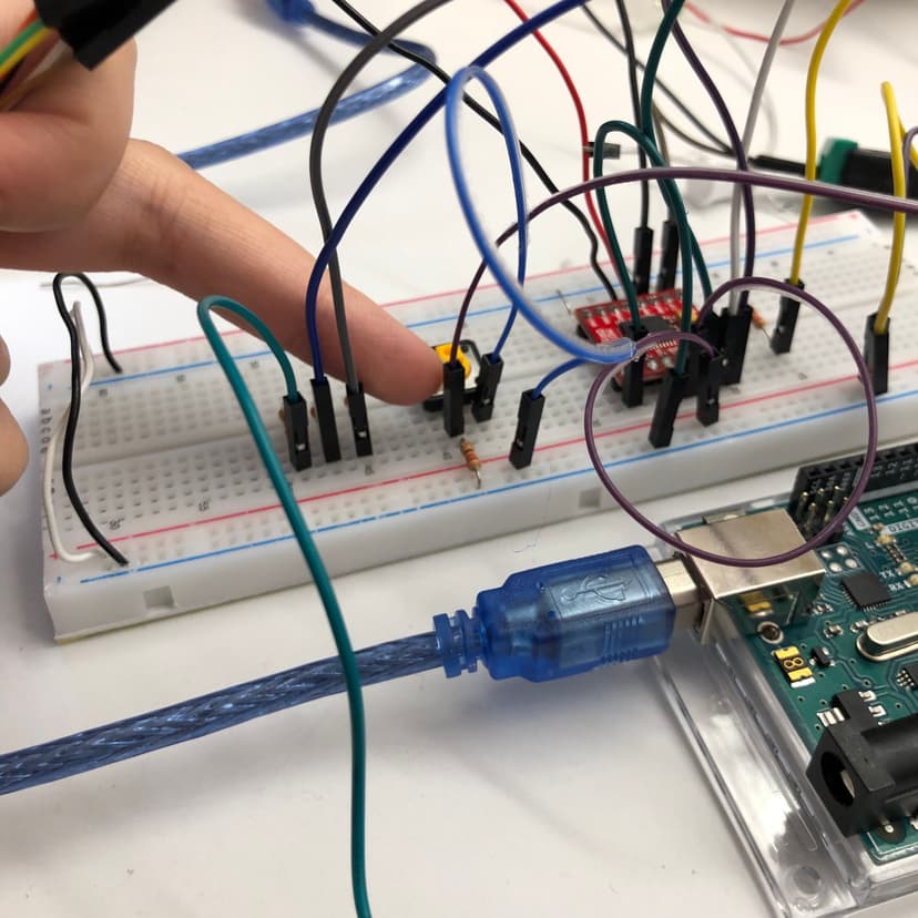 Debounce — pull-down resistor